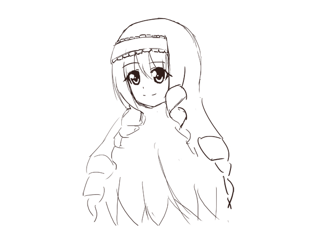 セシリアの頭だけ